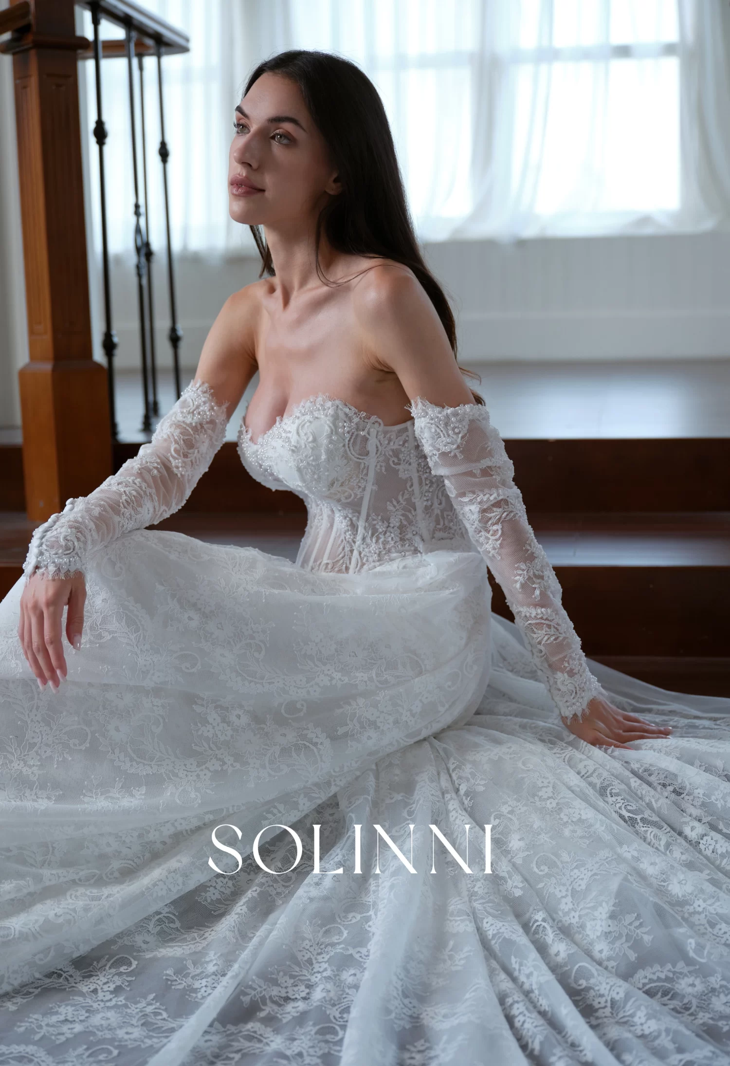 Valoria – Beaded Lace Wedding Dress and 3-in-1 Styling