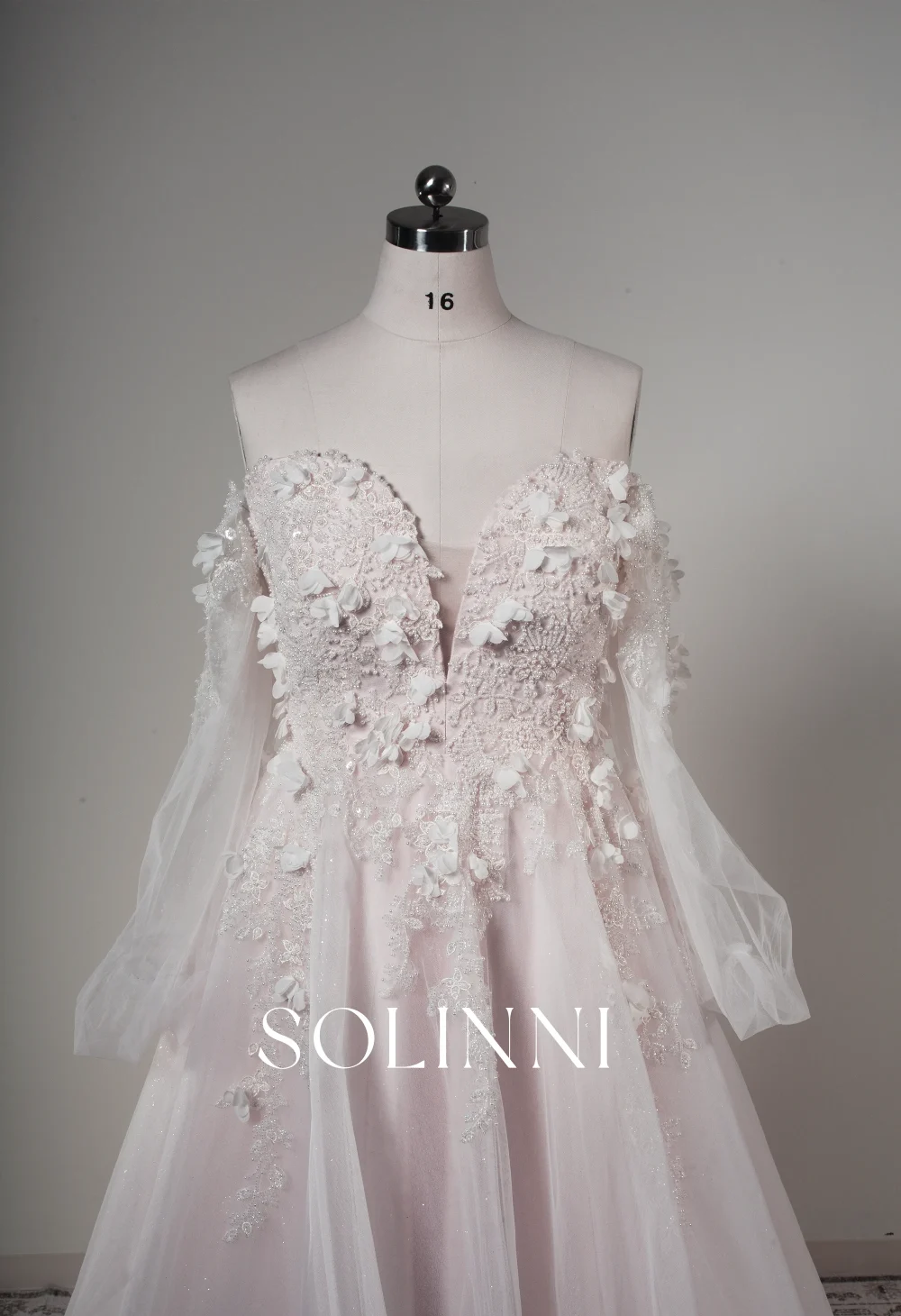 SOLINNI-Calista-3D-floral-beaded-glitter-tulle-puff-sleeves-3053-5